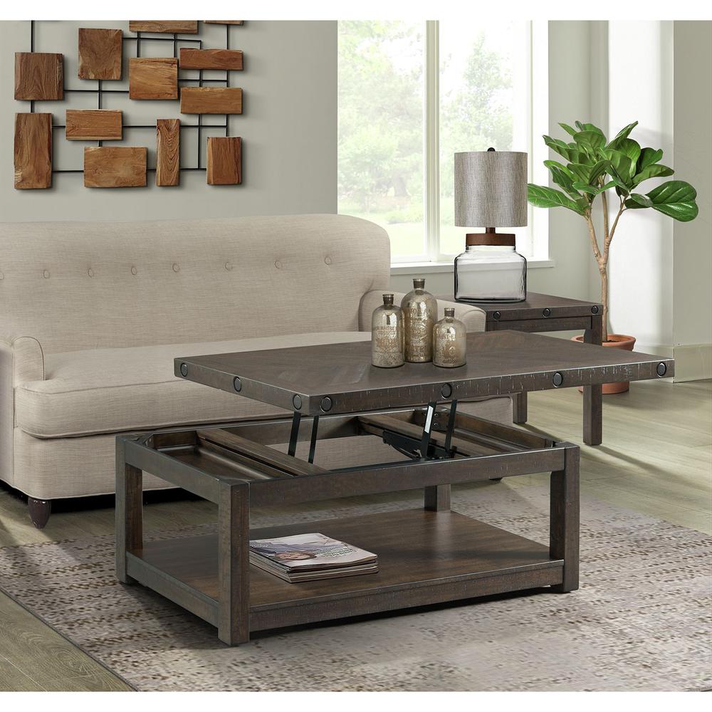 Rio End Table with USB. Picture 2