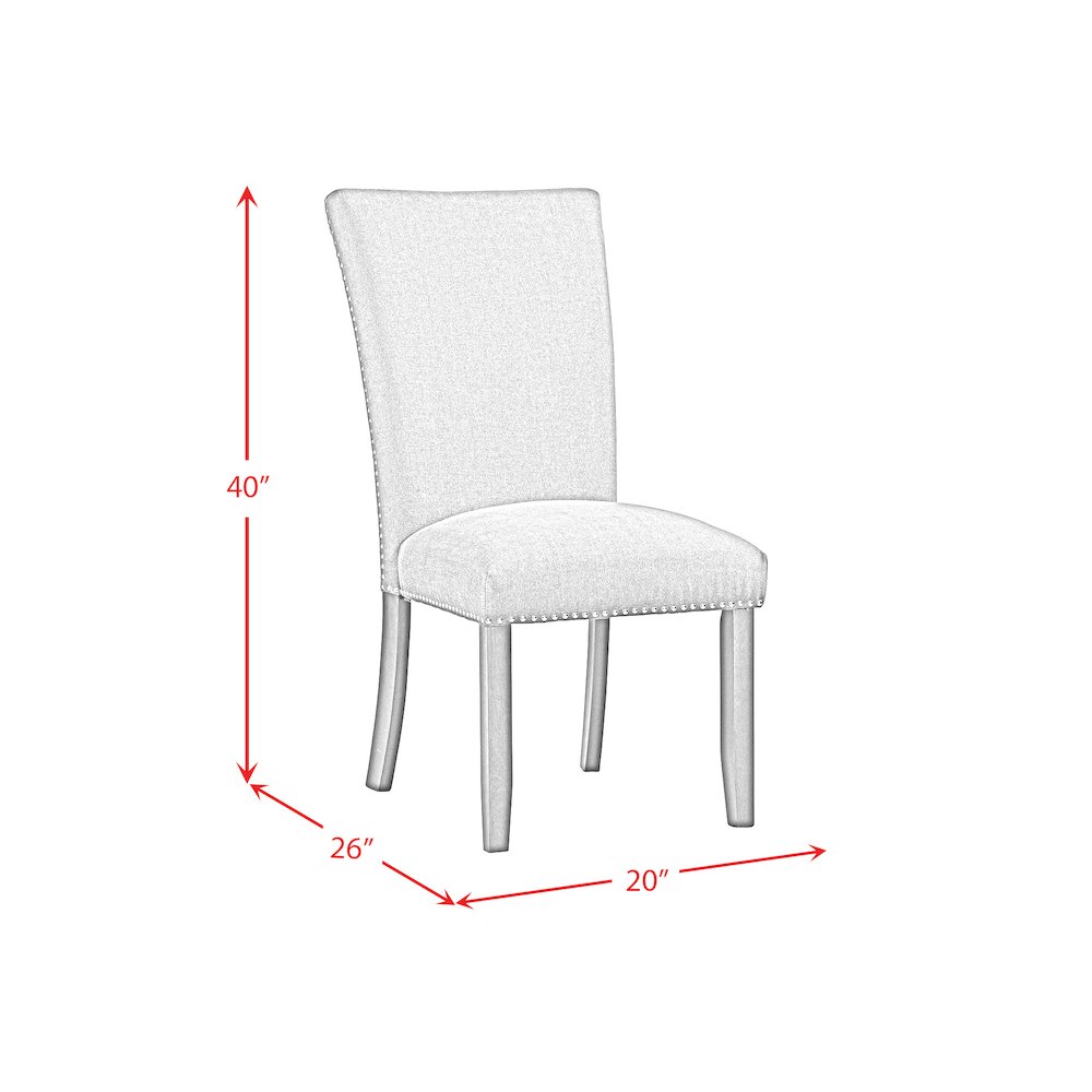 Pinnacle 5PC Standard Height Dining Set in Charcoal-Table and Four Chairs. Picture 11