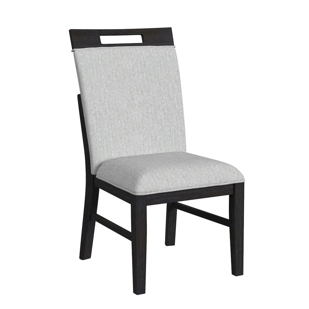 Pinnacle 5PC Standard Height Dining Set in Charcoal-Table and Four Chairs. Picture 2