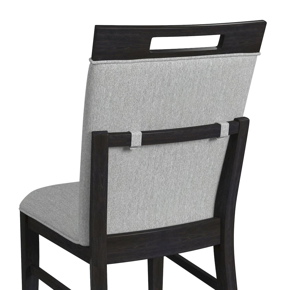 Pinnacle 5PC Standard Height Dining Set in Charcoal-Table and Four Chairs. Picture 8