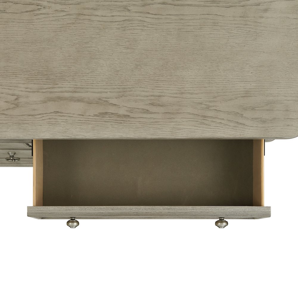 Emiko Dresser and Mirror Set in Light Grey. Picture 4