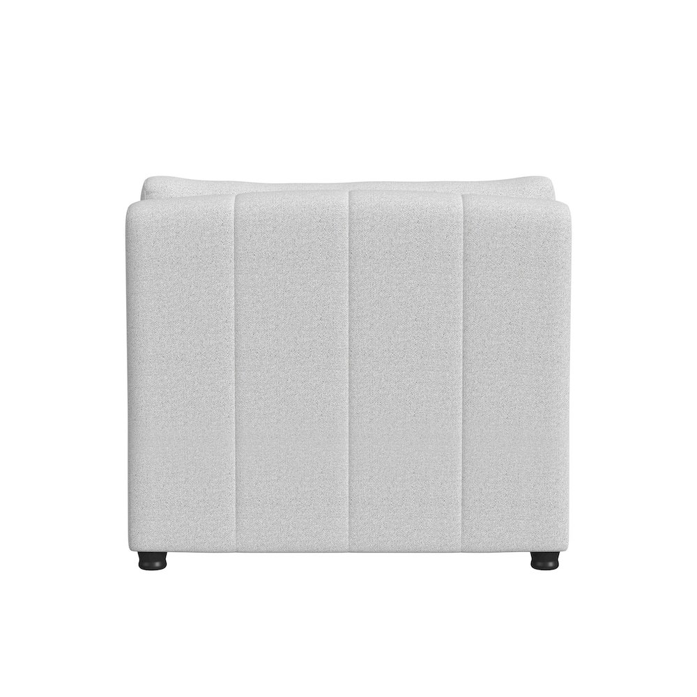 Zandara 5PC Modular Set in Olefin Beige with Ottoman. Picture 5