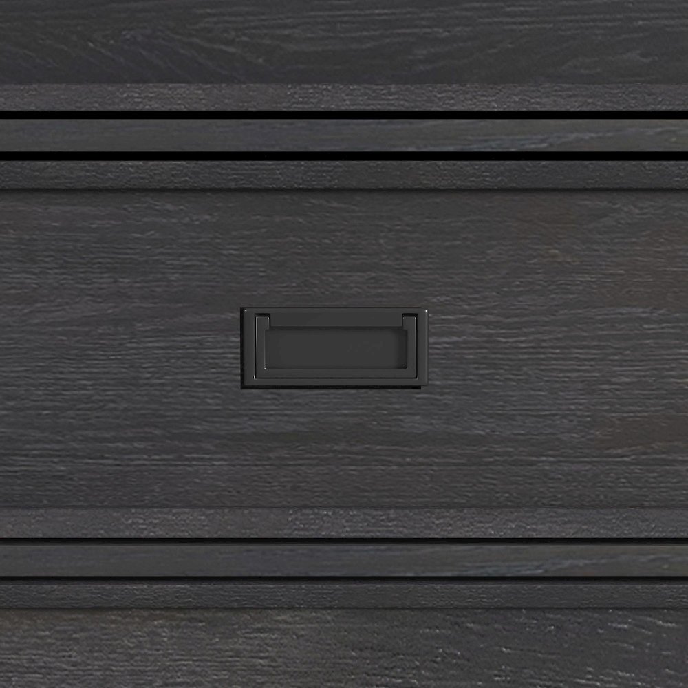 Hampton Kids Dresser and Mirror Set in Charcoal. Picture 8