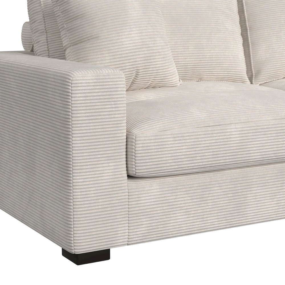 Mesa Modular 3PC Sectional Set with RHF Chaise in Steno Beige. Picture 6