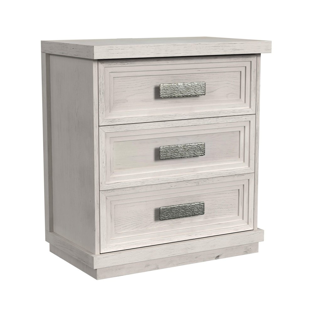 Rhiannon King Storage 3PC Bedroom Set in Antique White. Picture 3