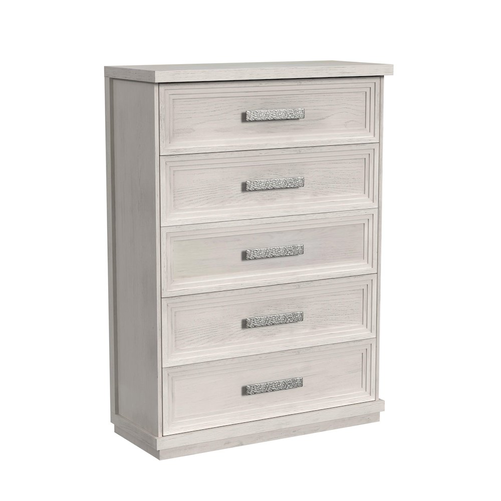 Rhiannon King Storage 3PC Bedroom Set in Antique White. Picture 2
