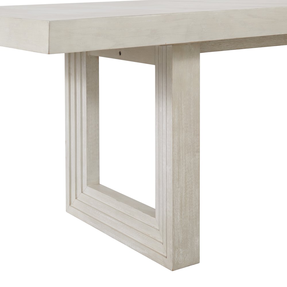 6PC Standard Height Dining Set in Antique White-Table, Four Chairs & Bench. Picture 7