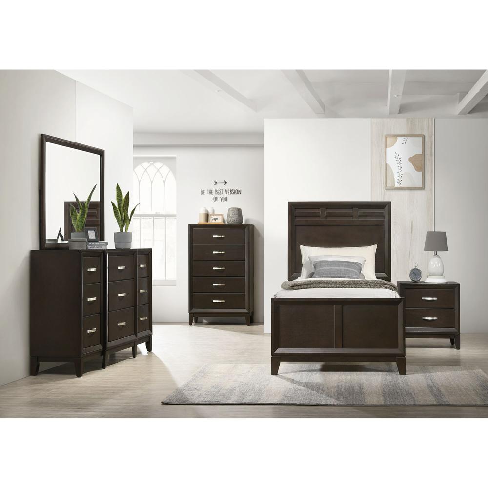 Warren 2-Drawer Nightstand in Merlot. Picture 8
