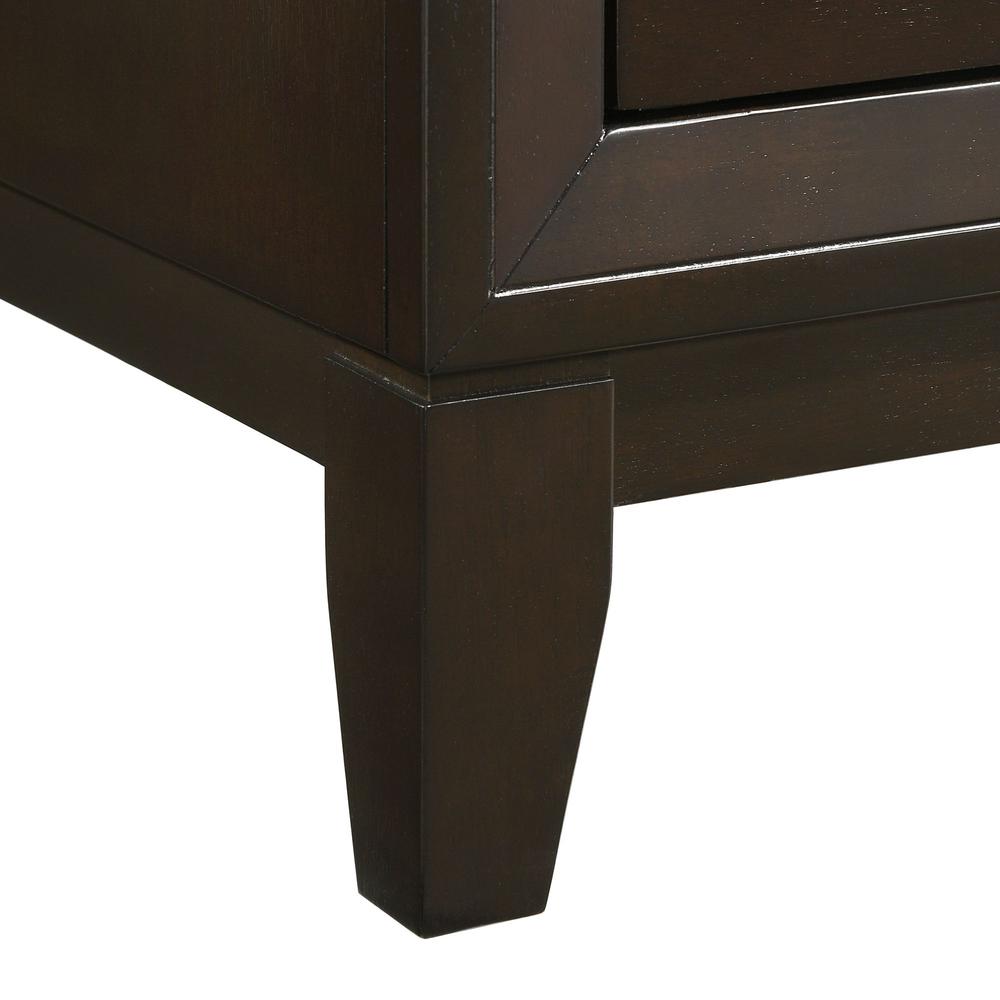 Warren 2-Drawer Nightstand in Merlot. Picture 7
