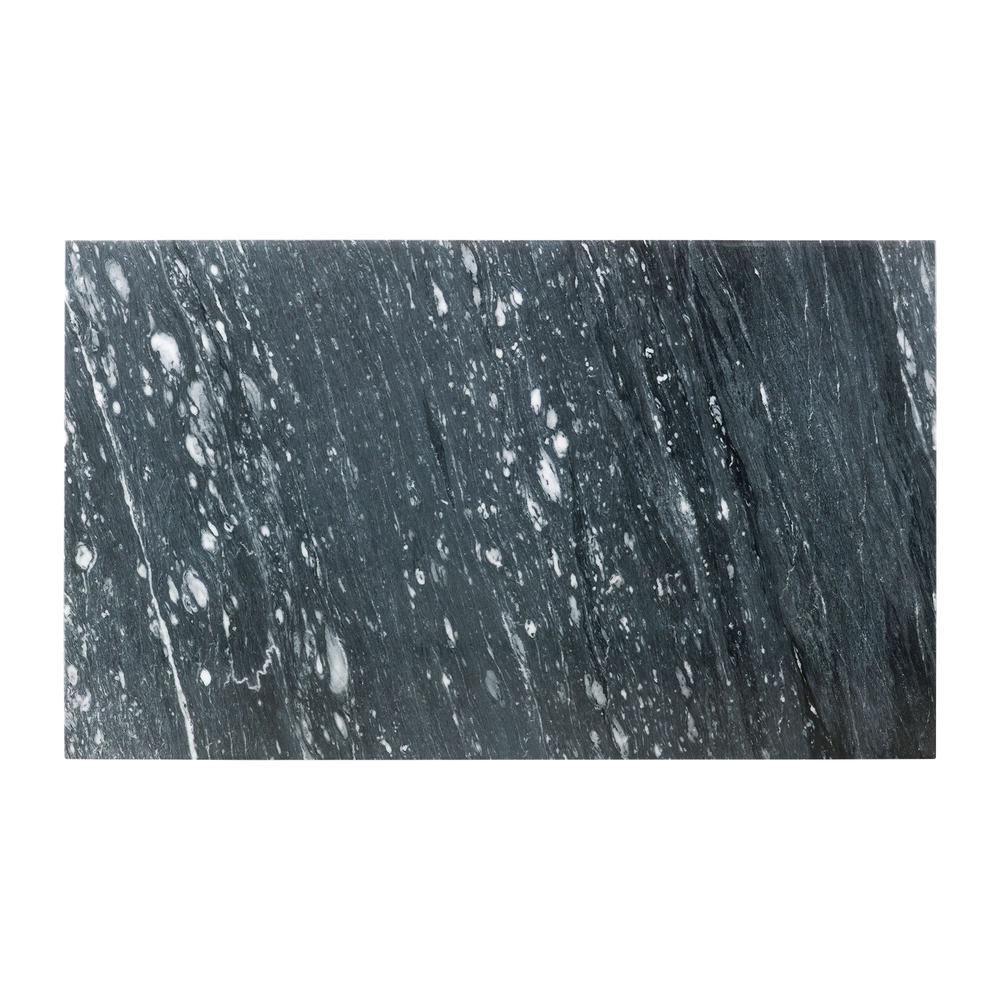 Dillon Standard Height Marble Table in Gray. Picture 4
