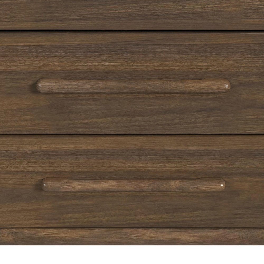 Perth Queen UPH 5PC Bedroom Set with Boucle Beige and LED in Brown. Picture 15