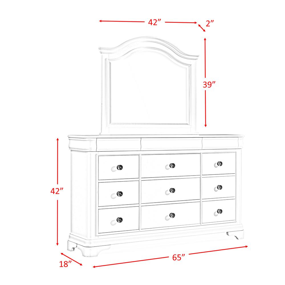 Conley Cherry Dresser & Mirror Set. Picture 10