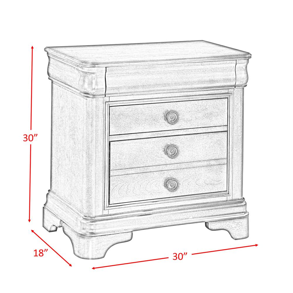 Conley Cherry King Panel 4PC Bedroom Set. Picture 12