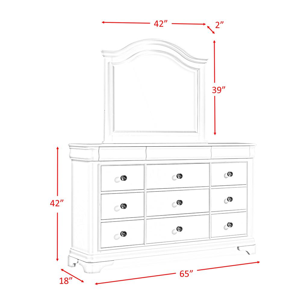 Conley Cherry King Panel 4PC Bedroom Set. Picture 20