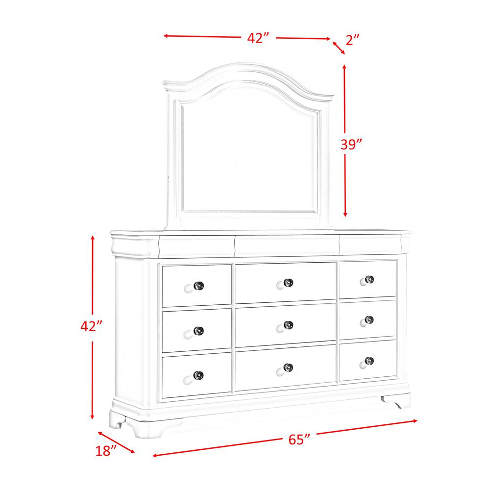 Conley Cherry King Panel 6PC Bedroom Set. Picture 14