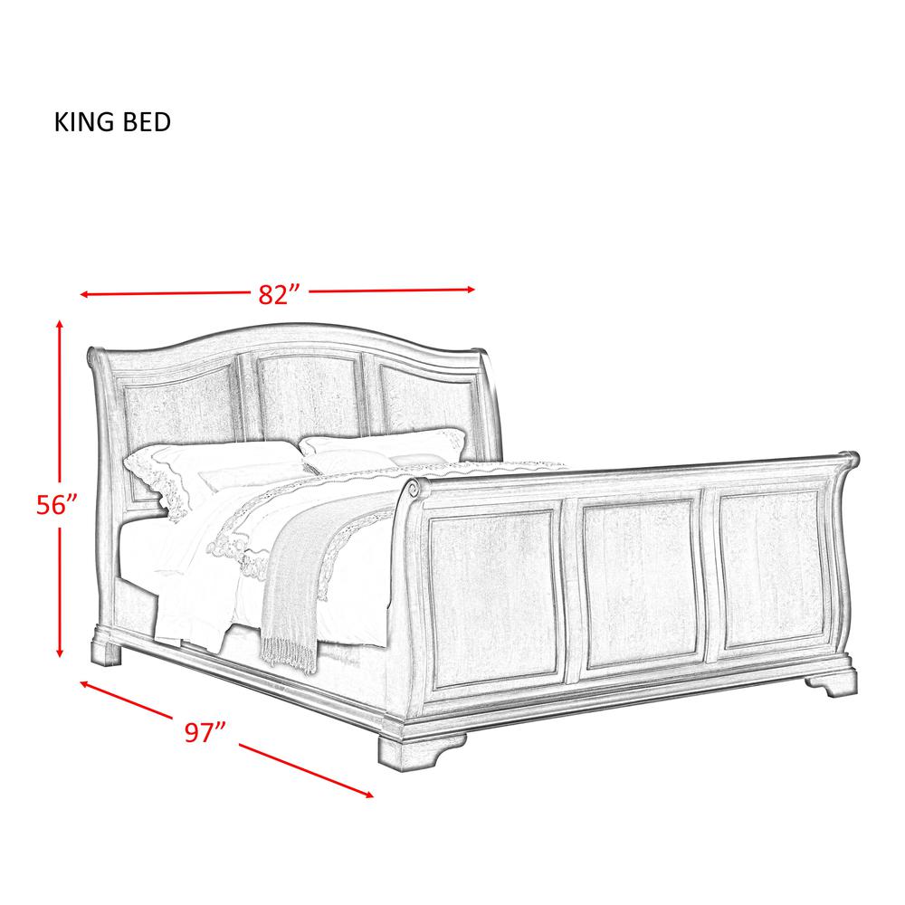 Conley Cherry King Sleigh 3PC Bedroom Set. Picture 19