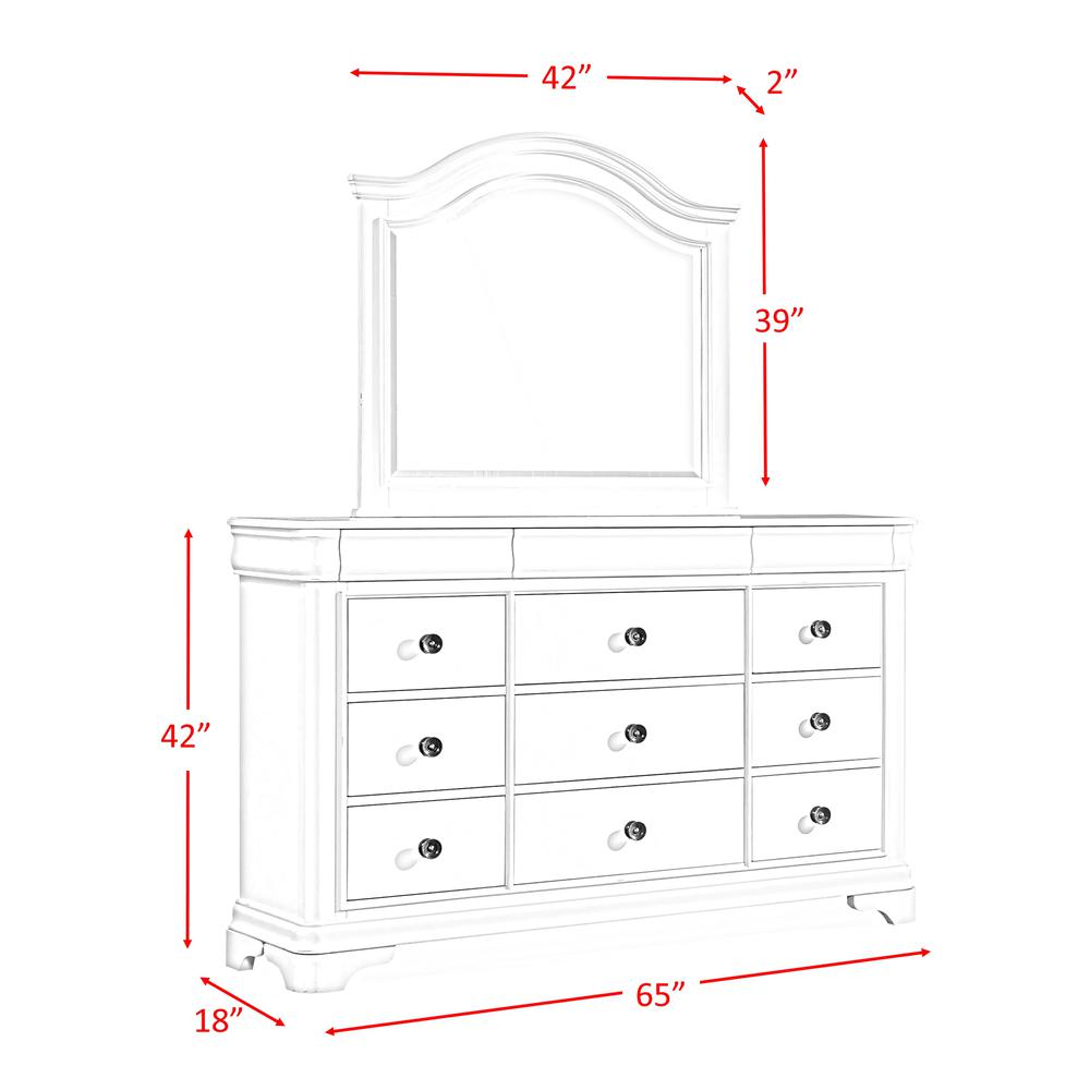 Conley Cherry King Sleigh 6PC Bedroom Set. Picture 14