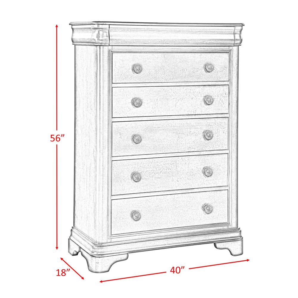 Conley Cherry King Sleigh 6PC Bedroom Set. Picture 15