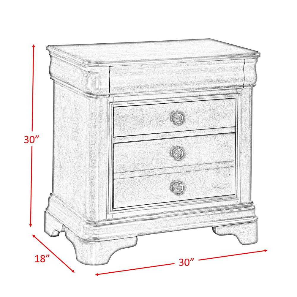 Conley Cherry King Sleigh 6PC Bedroom Set. Picture 16