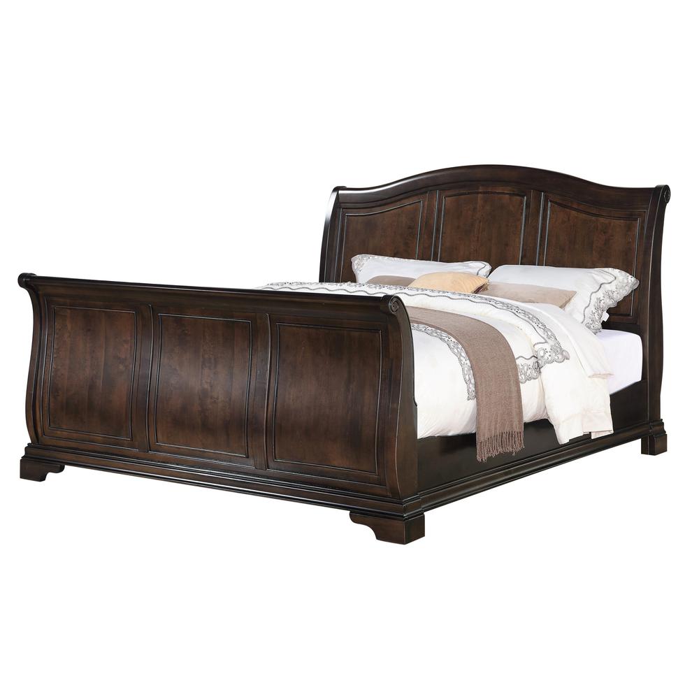 Conley Cherry King Sleigh 6PC Bedroom Set. Picture 17