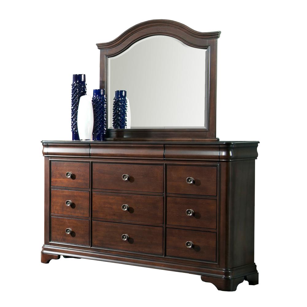 Conley Cherry King Sleigh 6PC Bedroom Set. Picture 18