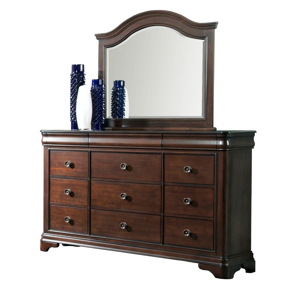 Conley Cherry Queen Panel 4PC Bedroom Set. Picture 14