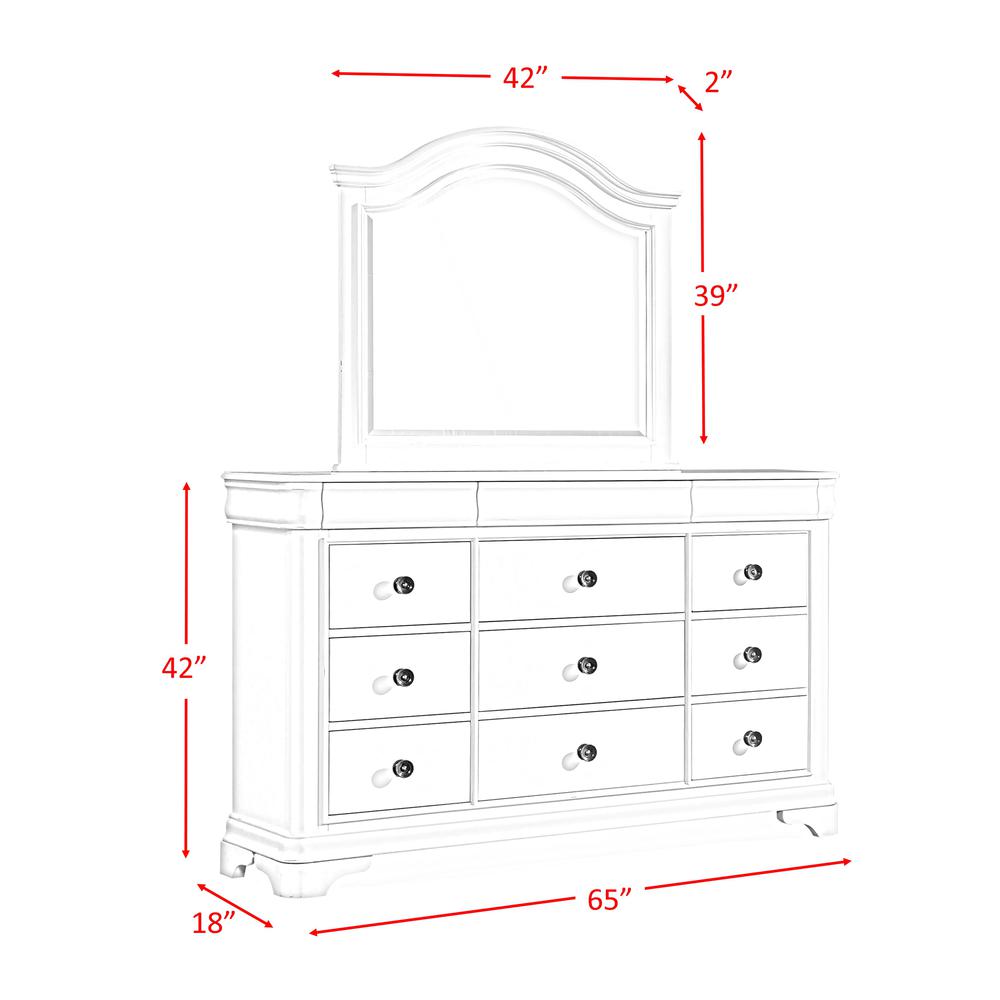Conley Cherry Queen Panel 5PC Bedroom Set. Picture 14
