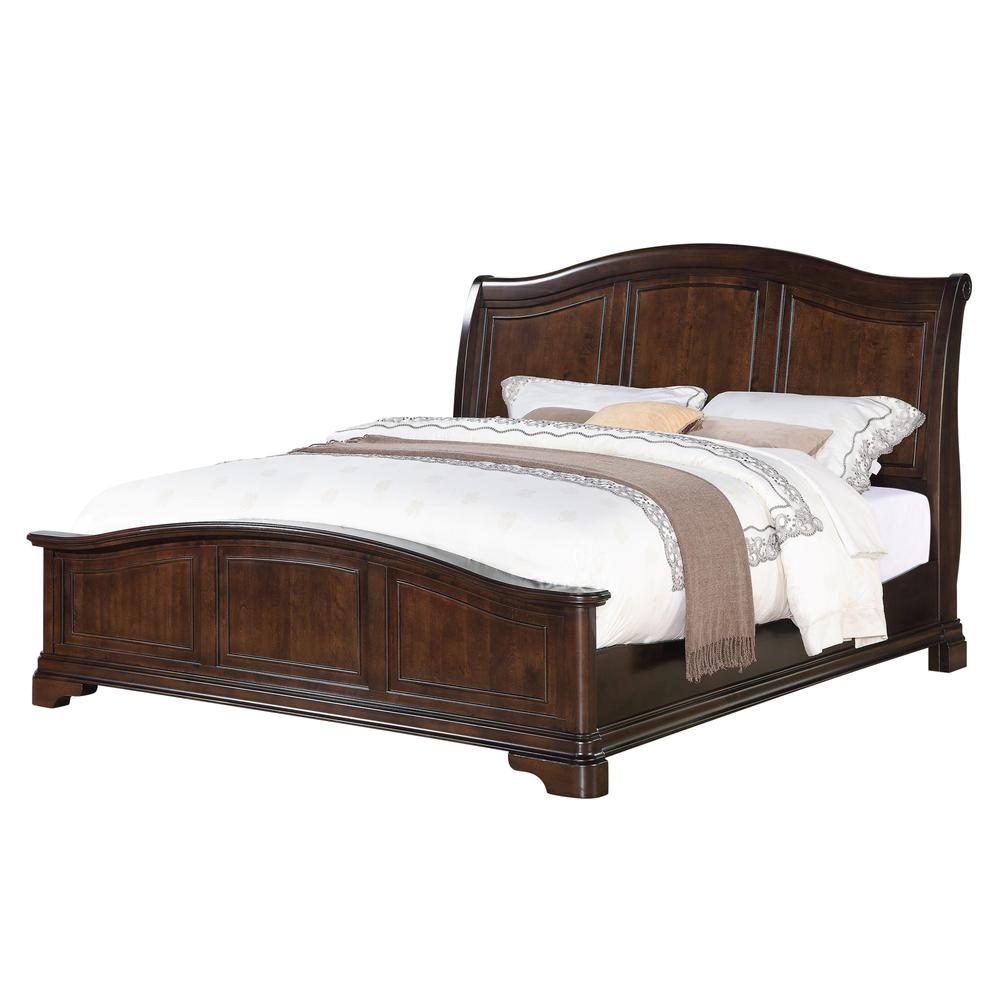 Conley Cherry Queen Panel 5PC Bedroom Set. Picture 17