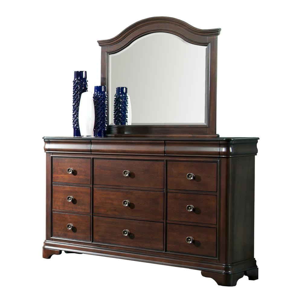 Conley Cherry Queen Panel 5PC Bedroom Set. Picture 18