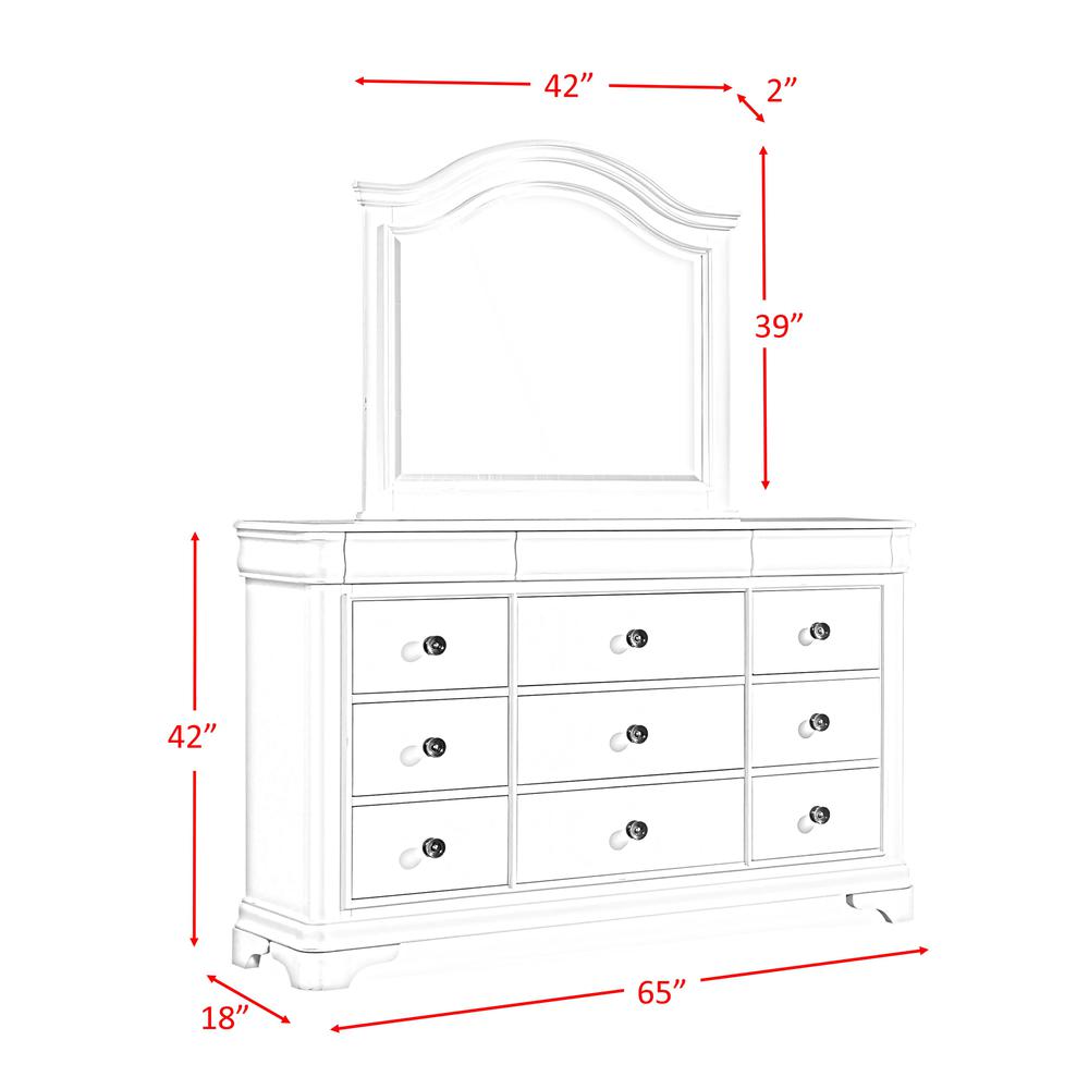 Conley Cherry Queen Sleigh 6PC Bedroom Set. Picture 14