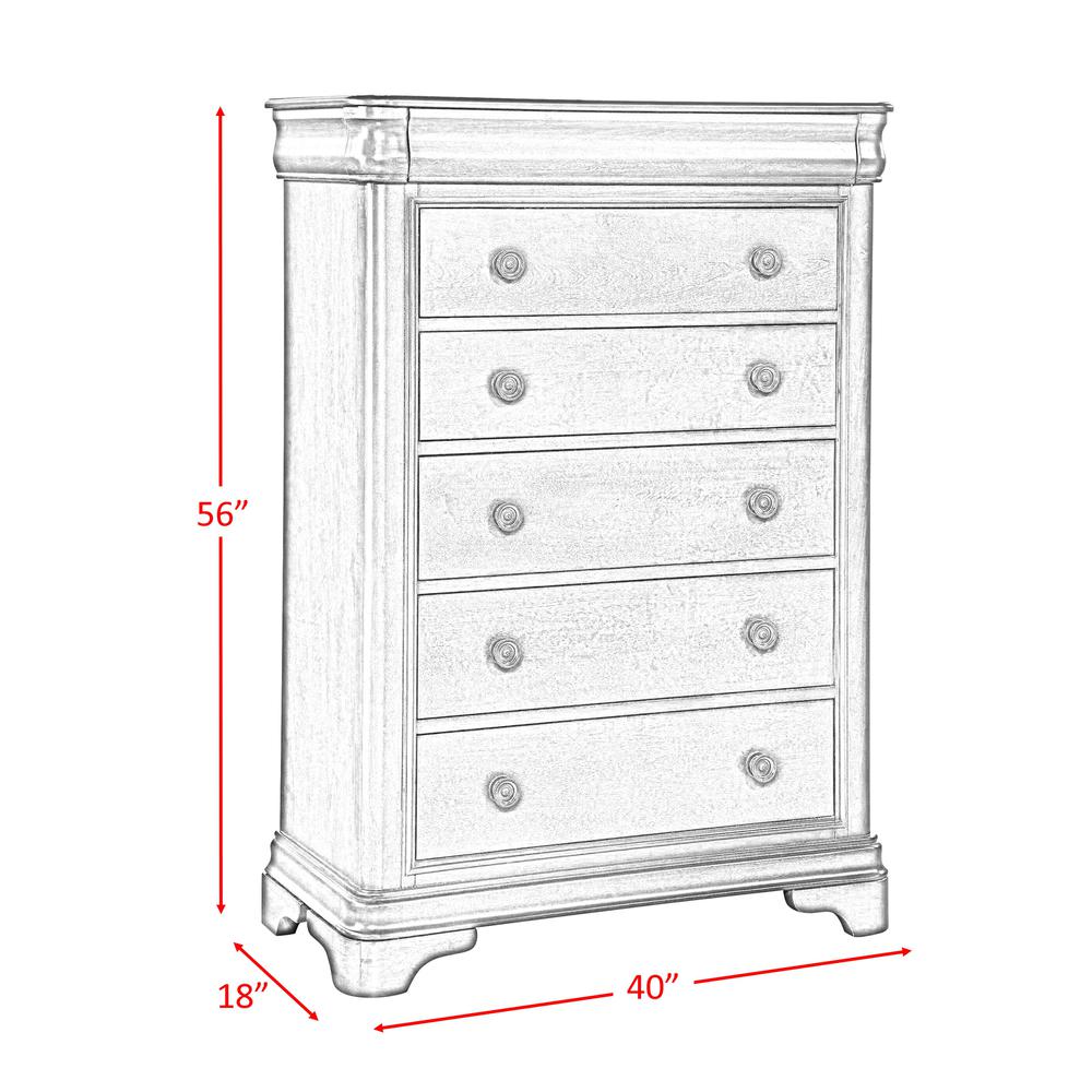 Conley Cherry Queen Sleigh 6PC Bedroom Set. Picture 15