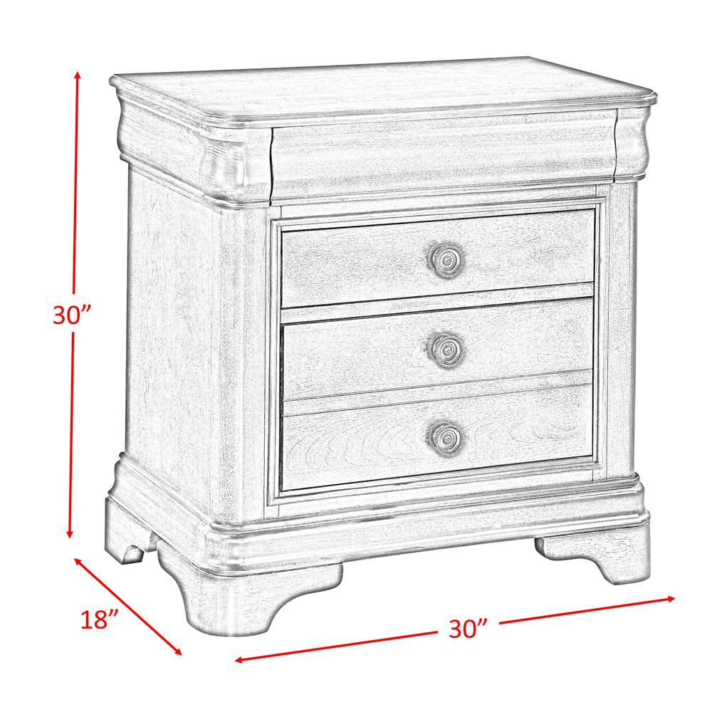 Conley Cherry Queen Sleigh 6PC Bedroom Set. Picture 16