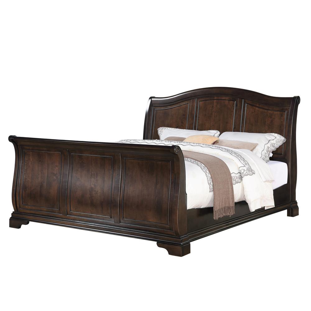 Conley Cherry Queen Sleigh 6PC Bedroom Set. Picture 17