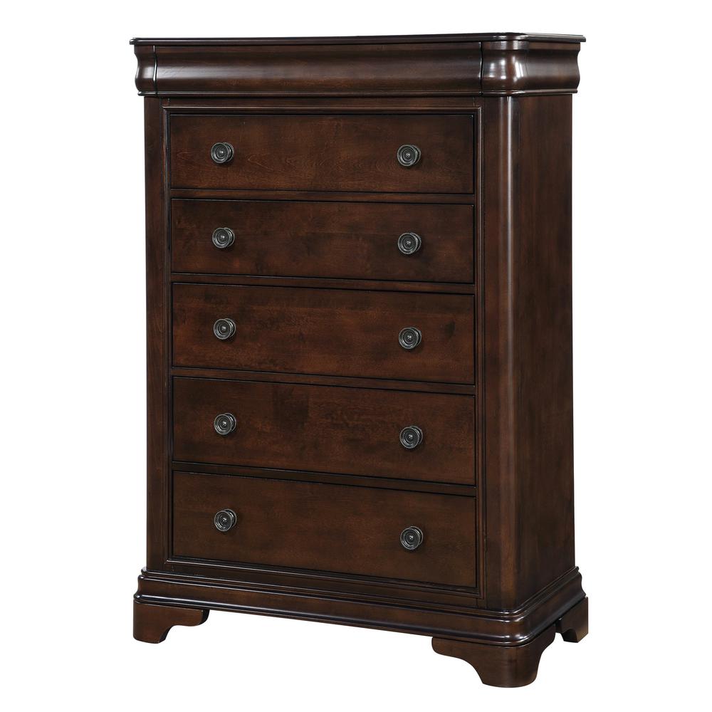 Conley Cherry Queen Sleigh 6PC Bedroom Set. Picture 21