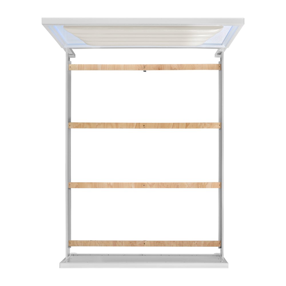 Xena Full UPH 5PC Bedroom Set with Lights in White. Picture 6