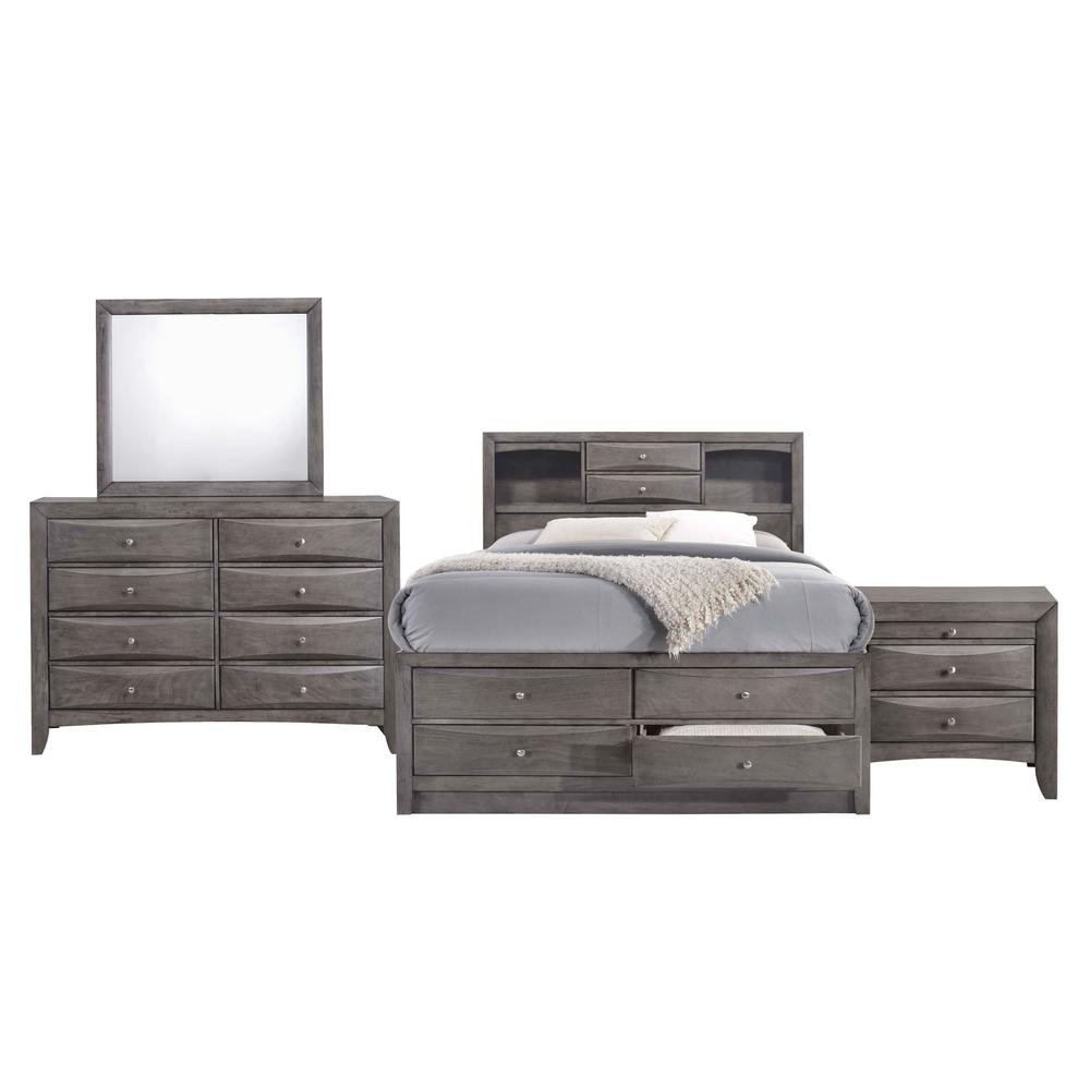 Madison Full Storage 4PC Bedroom Set. Picture 1