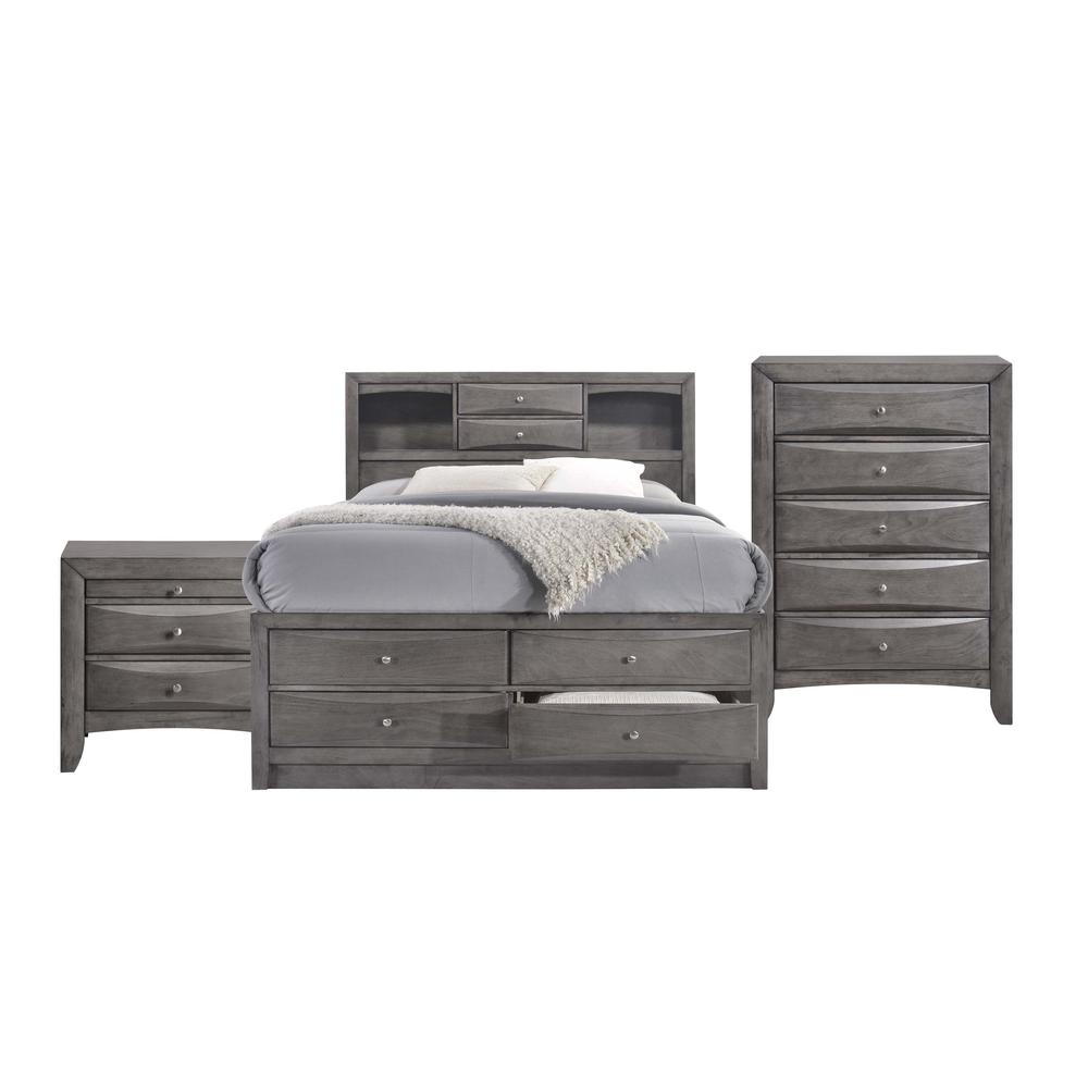 Madison King Storage 3PC Bedroom Set. Picture 12
