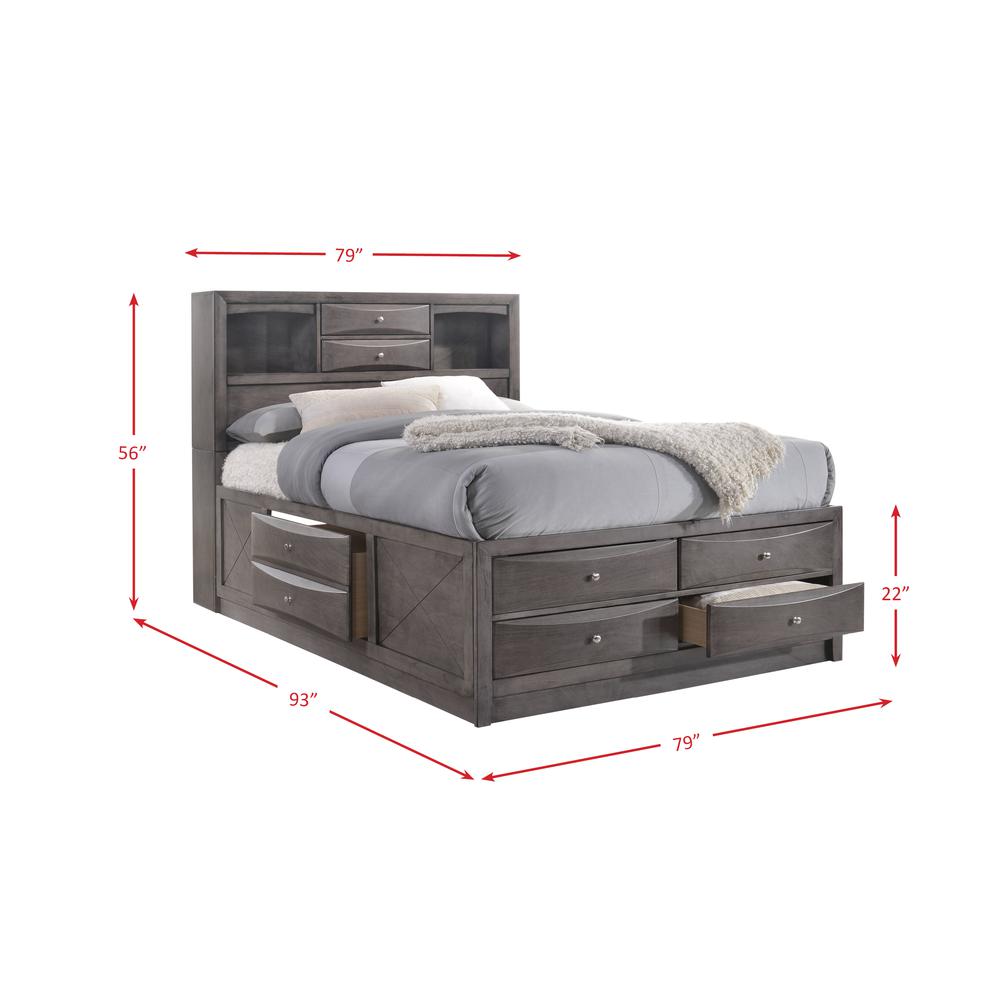 Madison King Storage 6PC Bedroom Set. Picture 3
