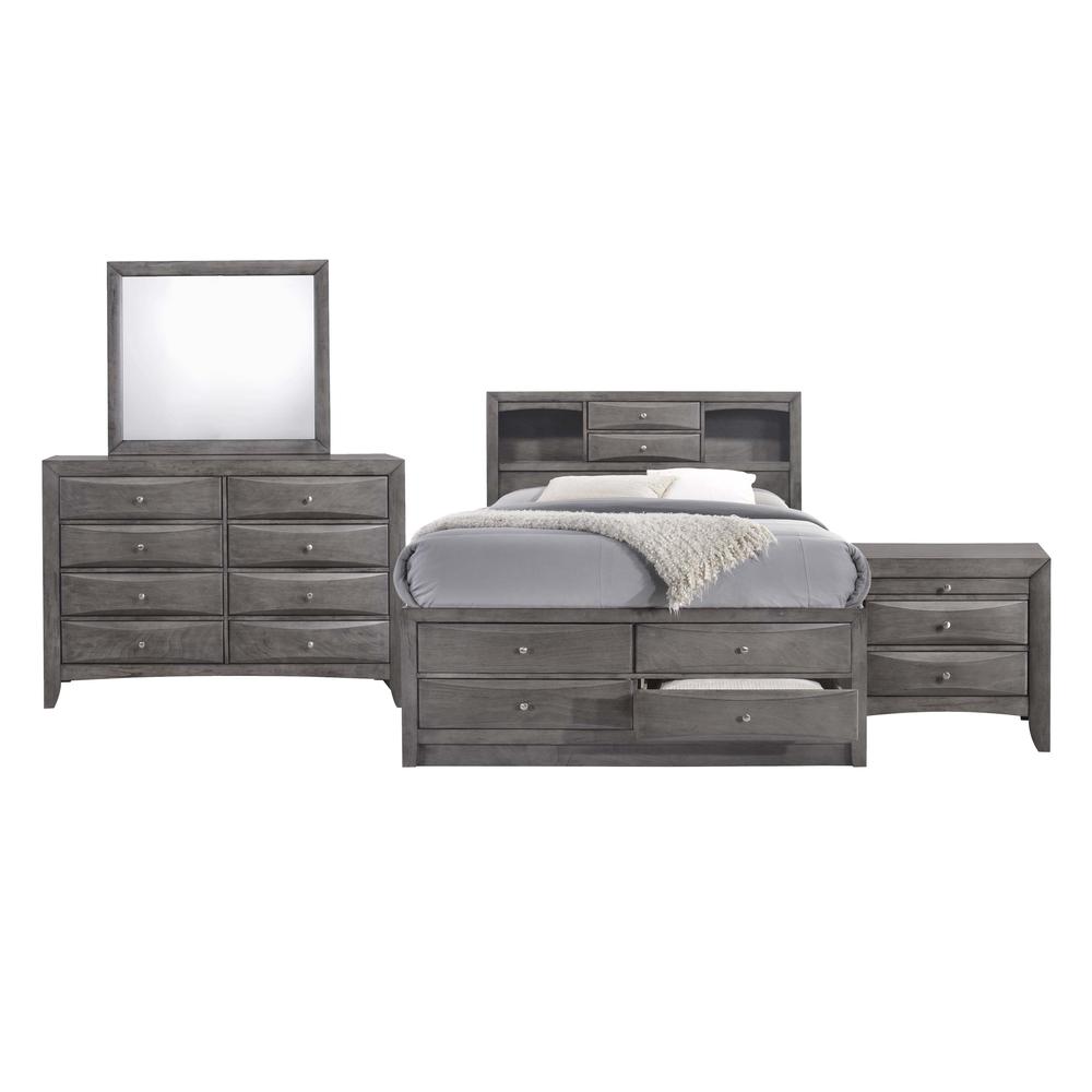 Madison Queen Storage 4PC Bedroom Set. Picture 12