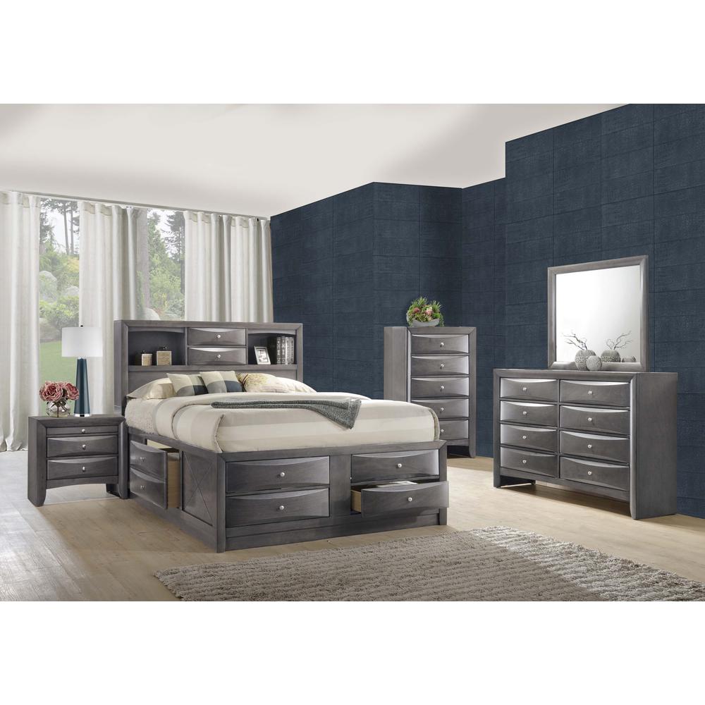 Madison Queen Storage 4PC Bedroom Set. Picture 9