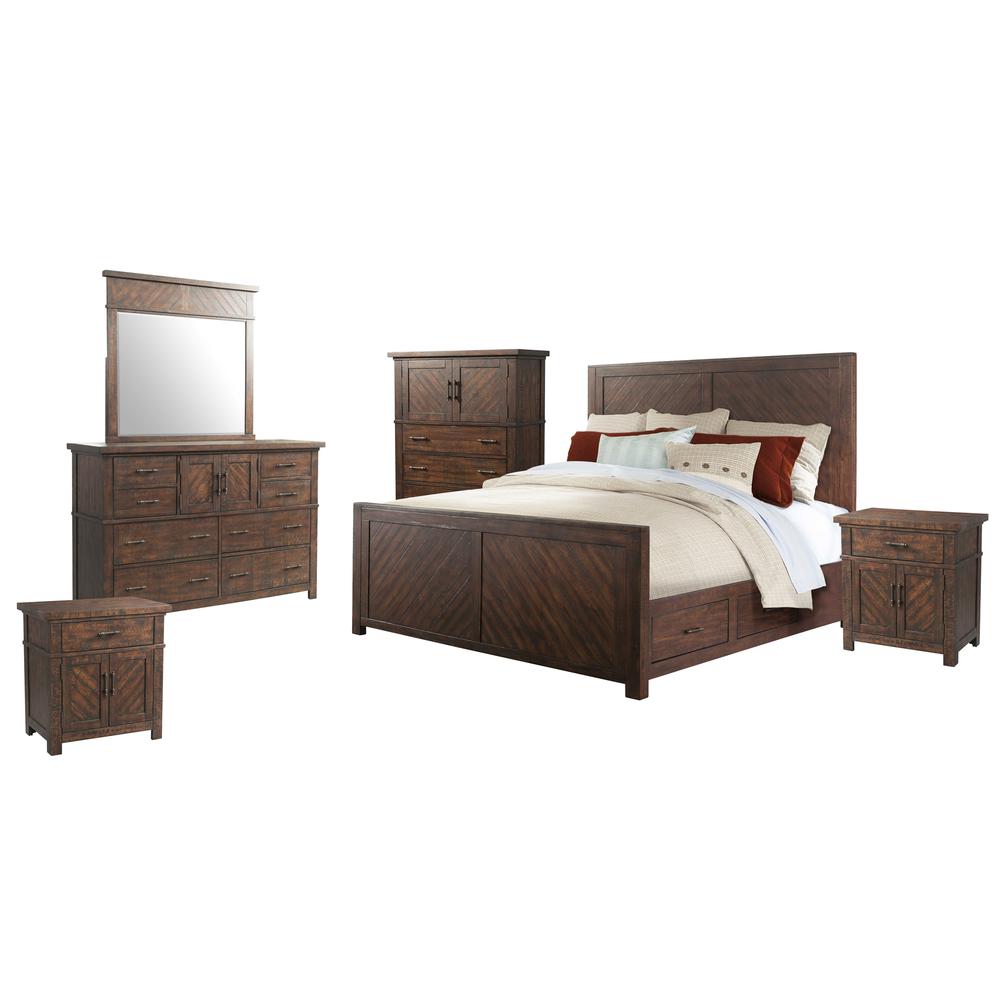 Dex King Platform Storage 6PC Bedroom Set. Picture 13