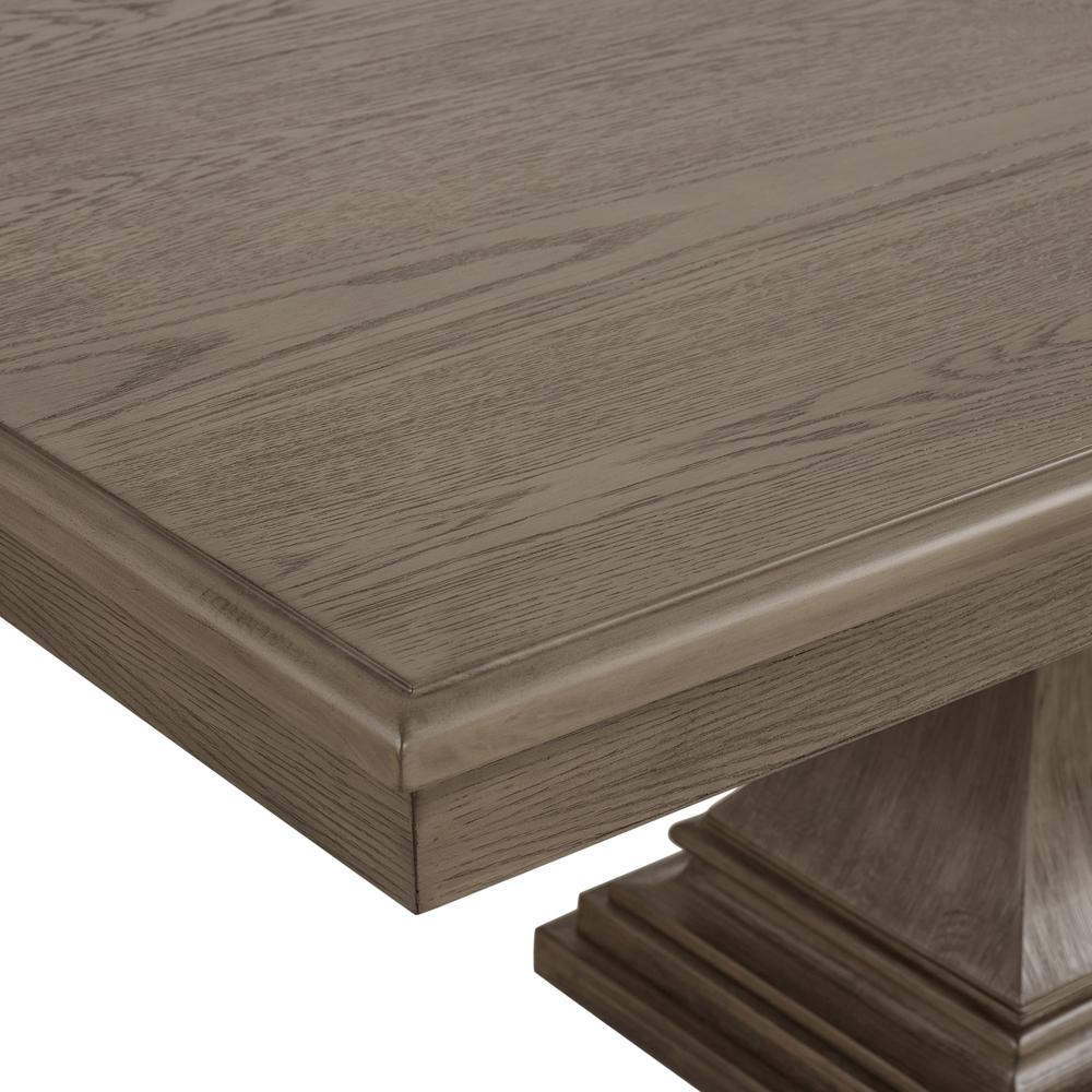 Royale  Rectangular Dining Table with 18" Leaf in Grey. Picture 5