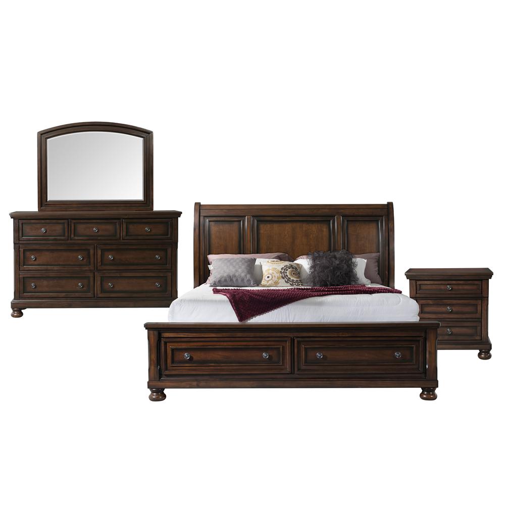 Kingsley King Storage 4PC Bedroom Set. Picture 16