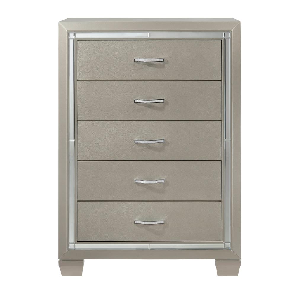 Glamour Youth Full Platform 5PC Bedroom Set. Picture 10