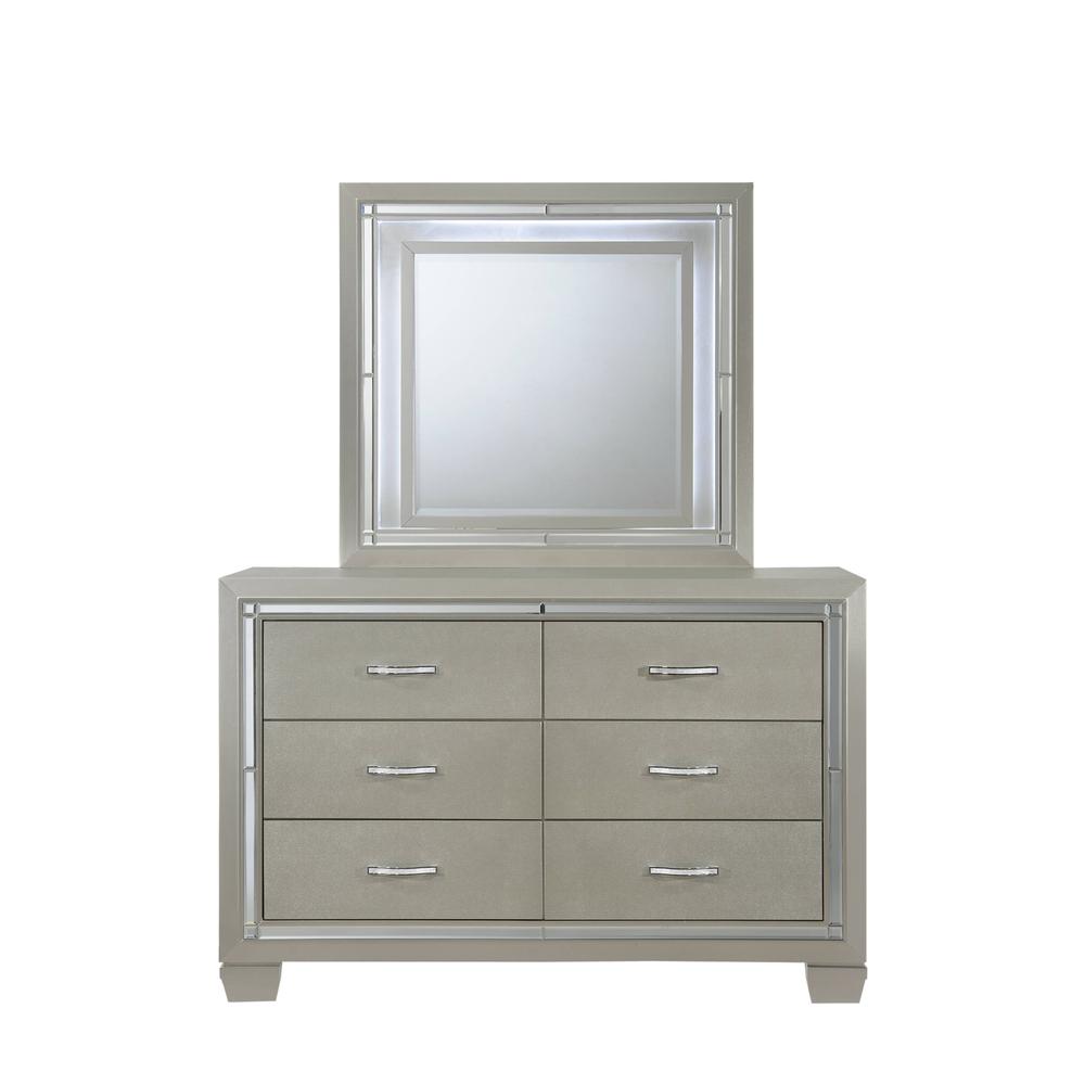 Glamour Youth Full Platform w/ Trundle 6PC Bedroom Set. Picture 8