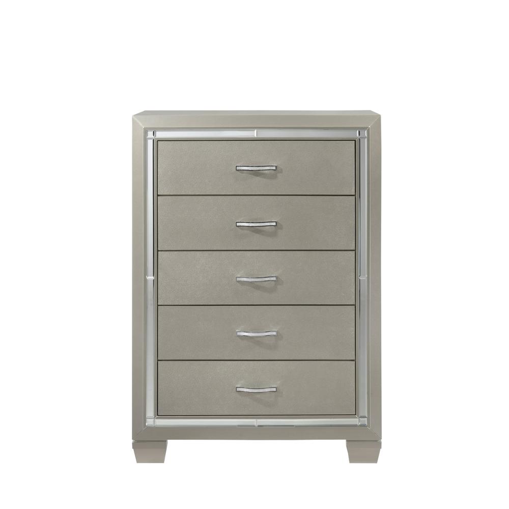 Glamour Youth Full Platform w/ Trundle 6PC Bedroom Set. Picture 10
