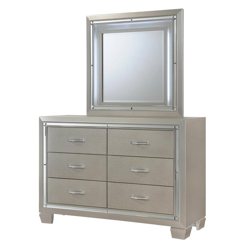 Glamour Youth Twin Platform 4PC Bedroom Set. Picture 7