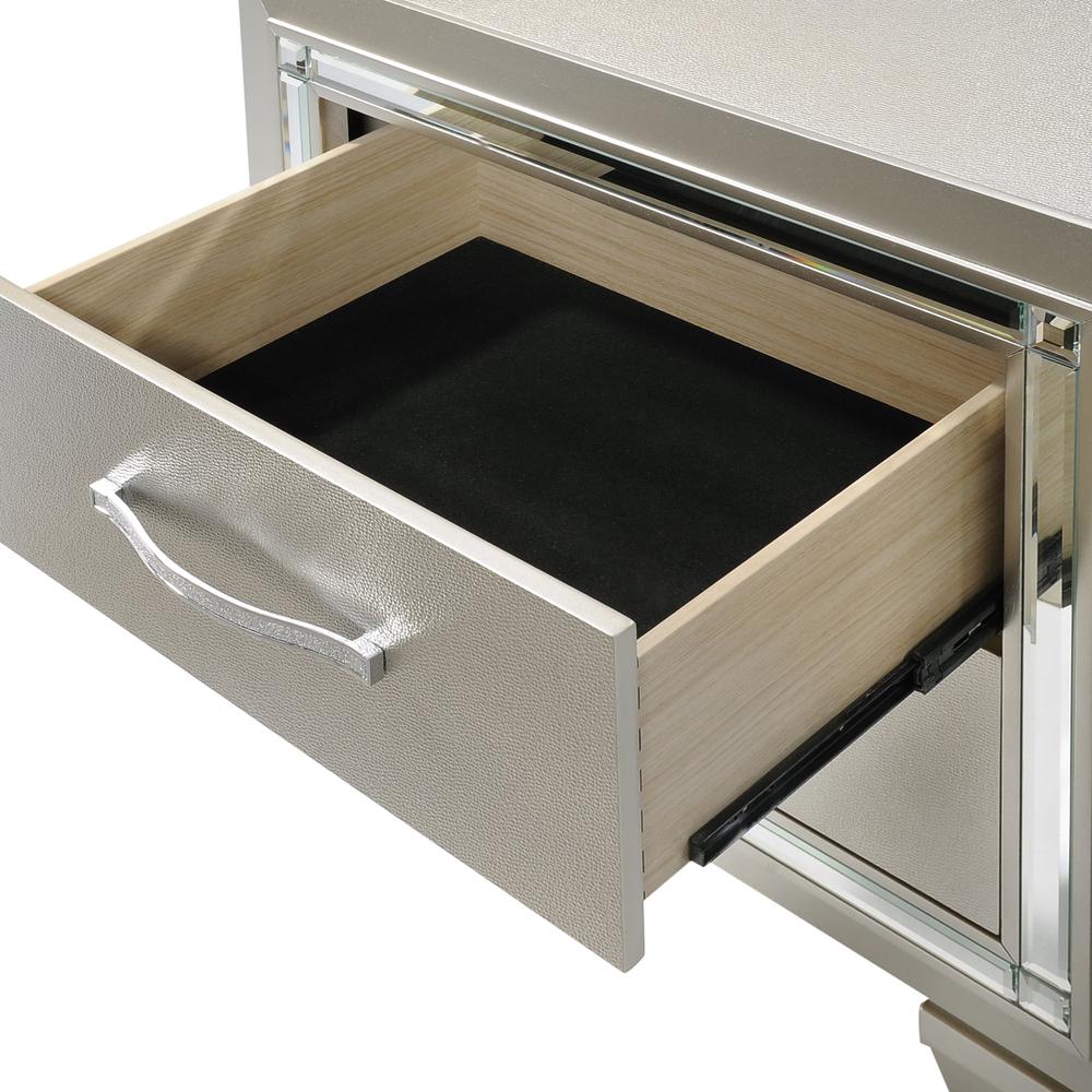 Glamour Youth Twin Platform 4PC Bedroom Set. Picture 11