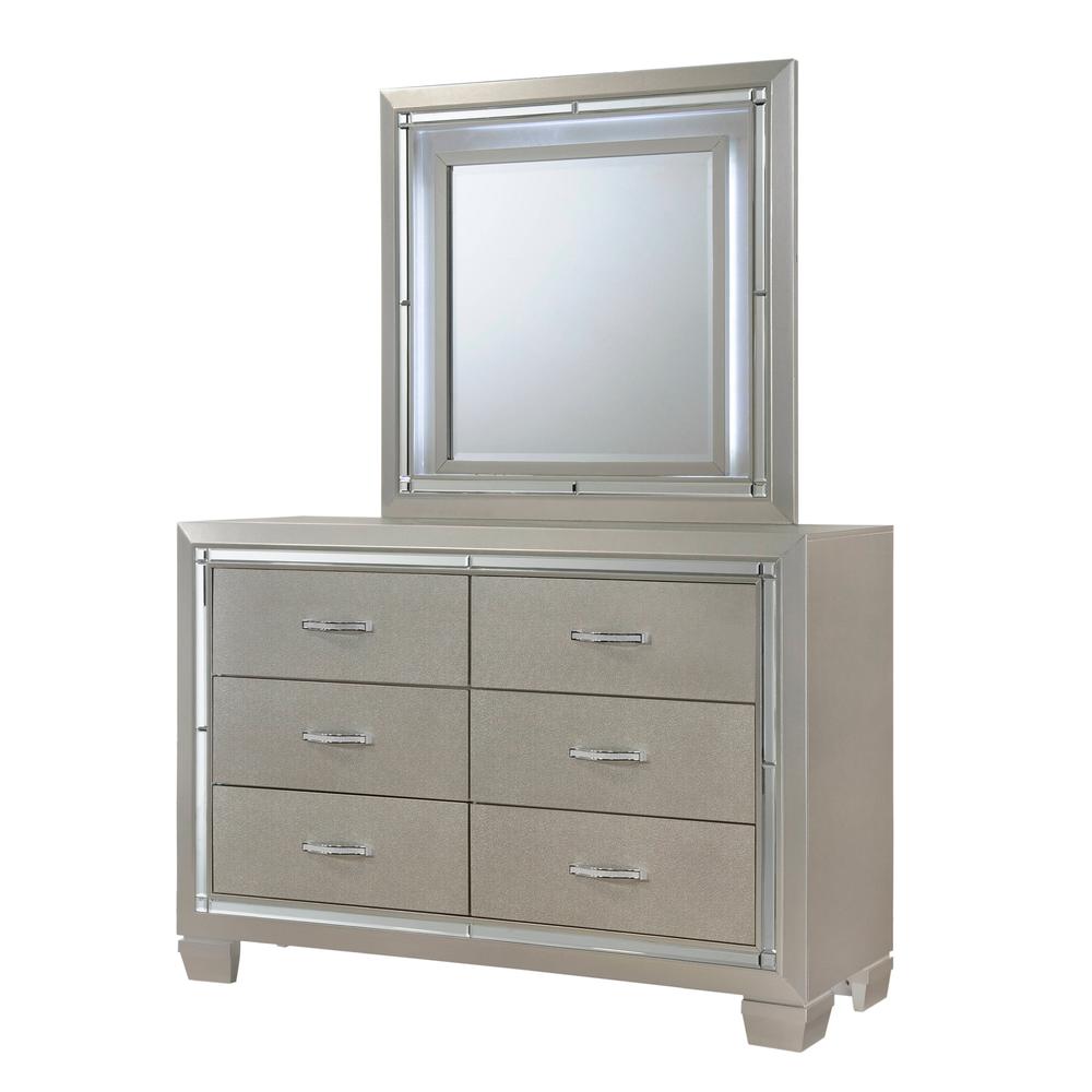 Glamour Youth Twin Platform 5PC Bedroom Set. Picture 9