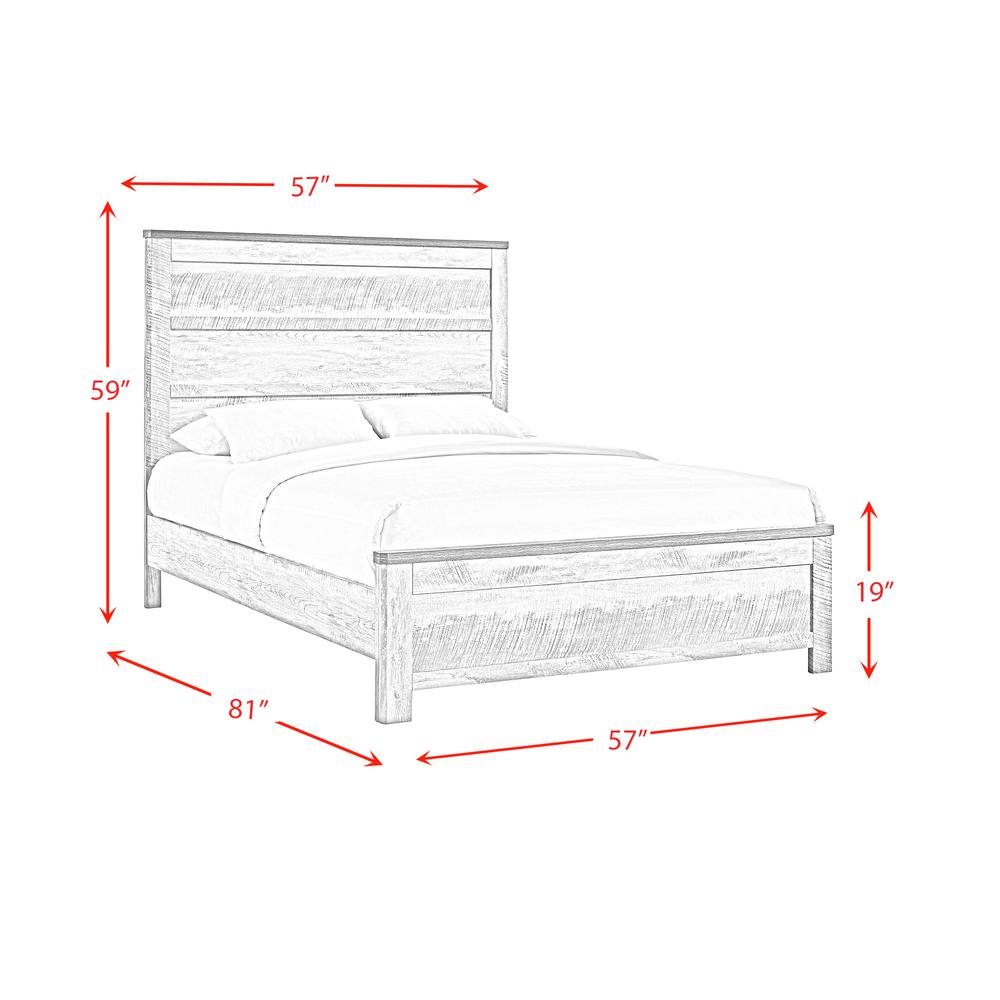 Adam Full Panel 5PC Bedroom Set in Gray. Picture 7